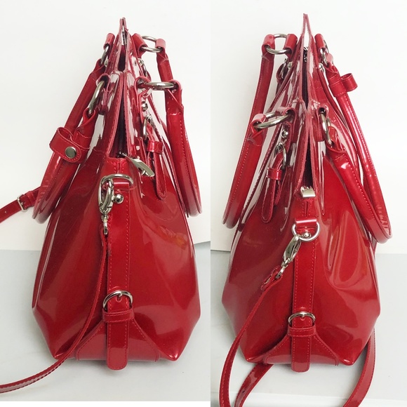 BEIJO Bag Susan Handley XL Tote Shoulder Crossbody Red Limited Edition + Dustbag - Picture 4 of 10